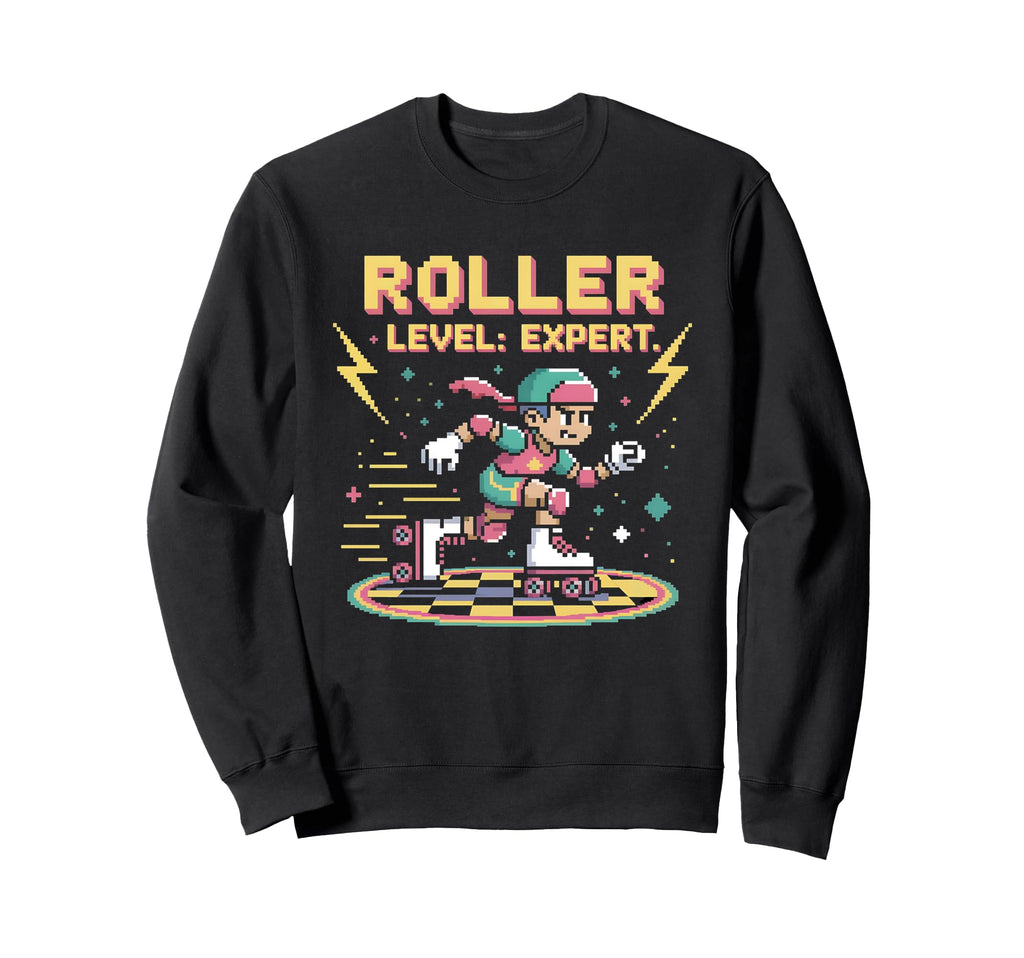 Roller Skate Roller Skating Gaming Sweatshirt - Aesthetic Graphic Unisex - T-Shirt, Sweatshirt, Hoodie