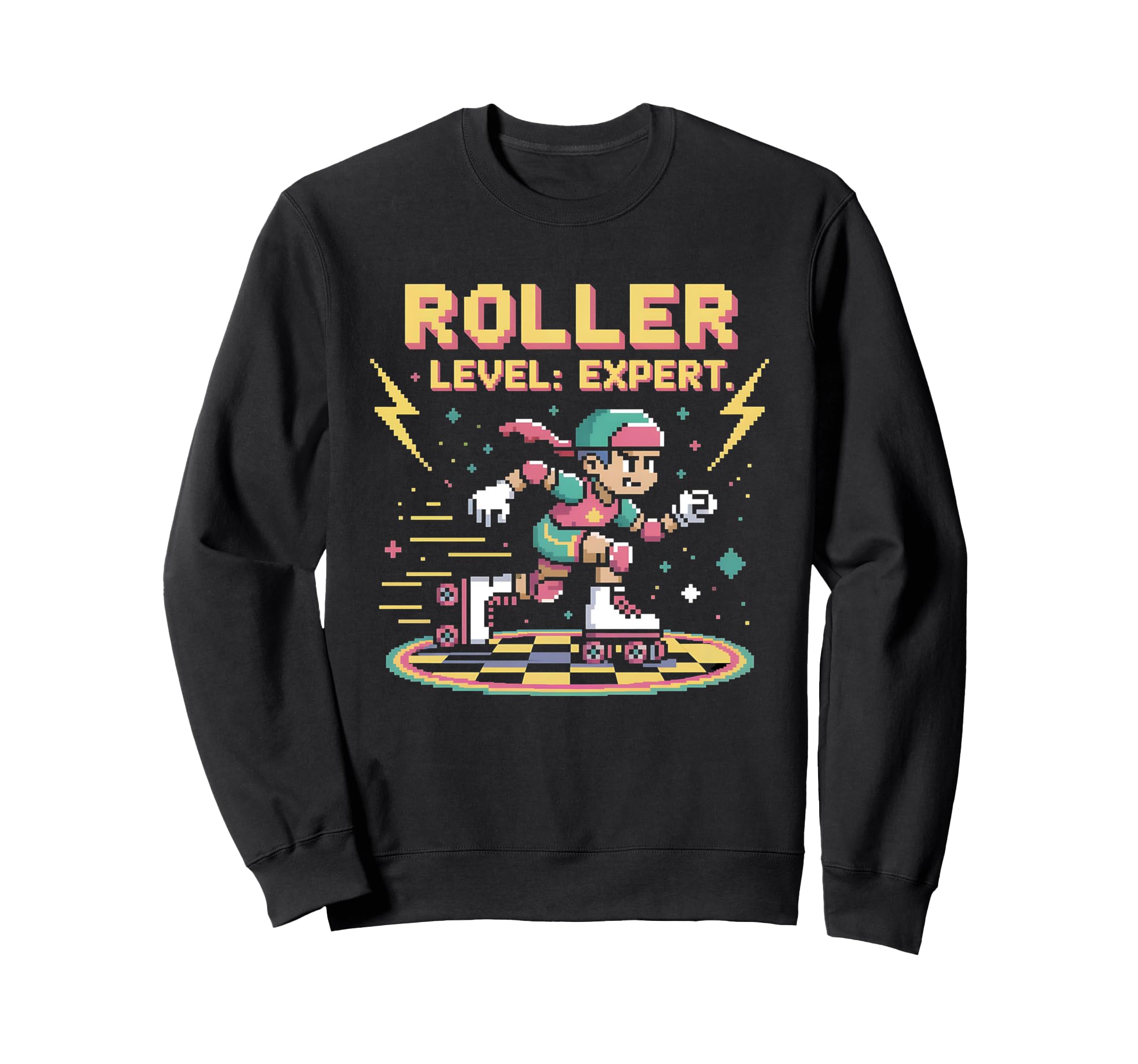 Roller Skate Roller Skating Gaming Sweatshirt - Aesthetic Graphic Unisex - T-Shirt, Sweatshirt, Hoodie