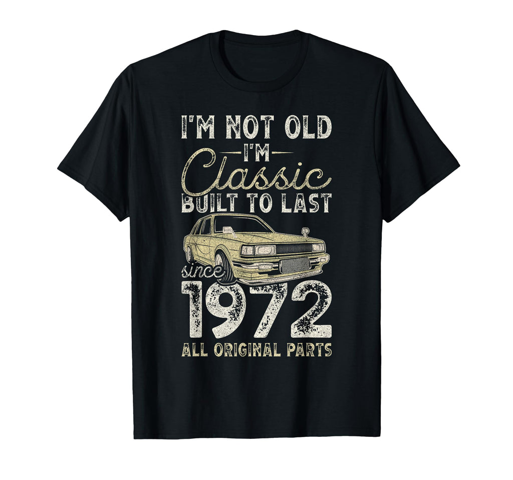 54Th Birthday Since 1972 Car 54 Year Old T-Shirt - Minimalist Print Unisex - T-Shirt, Sweatshirt, Hoodie