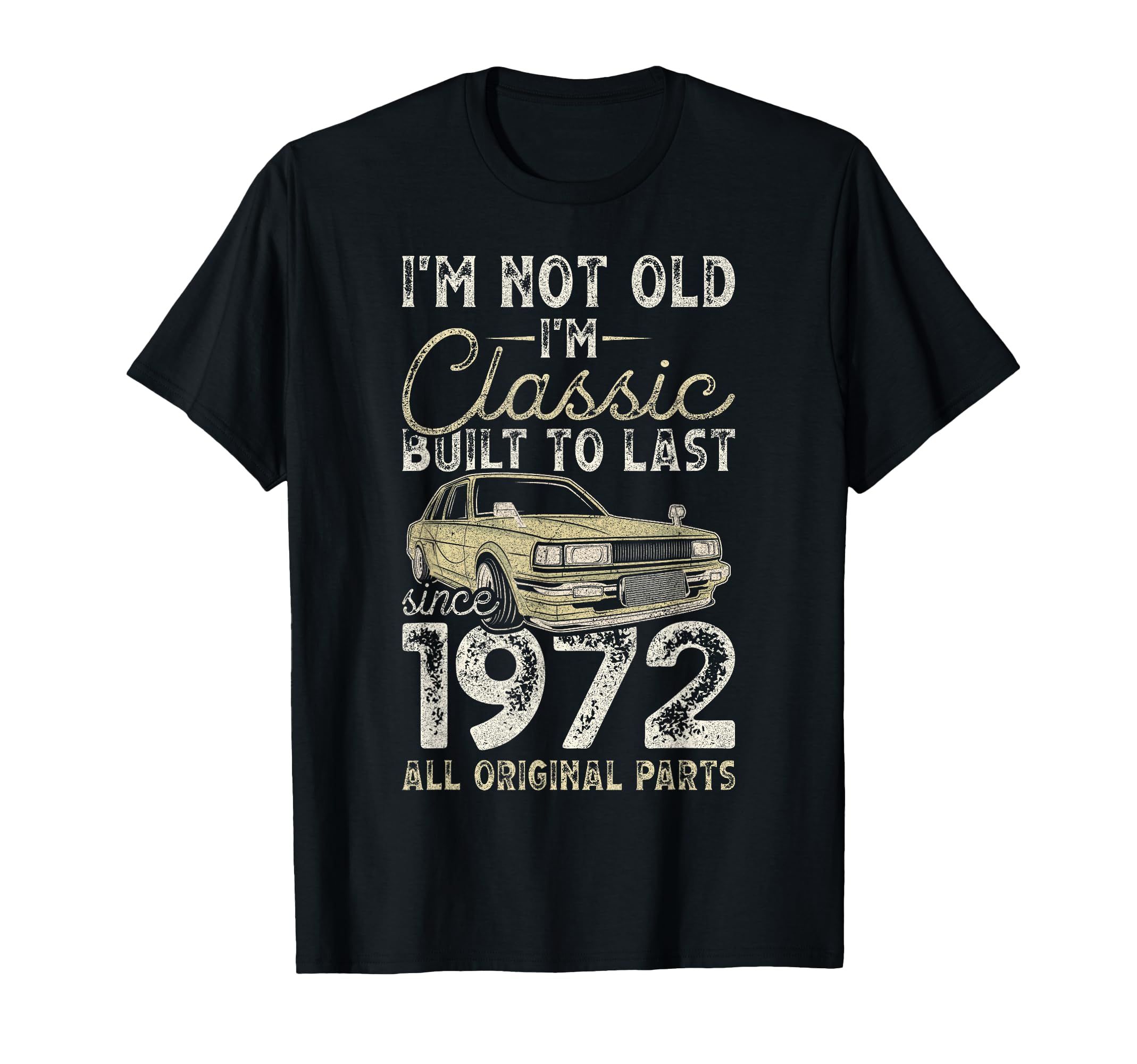 54Th Birthday Since 1972 Car 54 Year Old T-Shirt - Minimalist Print Unisex - T-Shirt, Sweatshirt, Hoodie