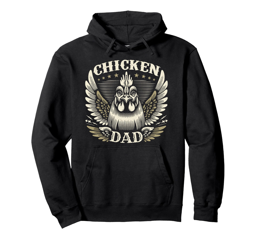 Chicken Dad Motorcycle Biker Wings Hoodie - Trendy Graphic for Adults - T-Shirt, Sweatshirt, Hoodie