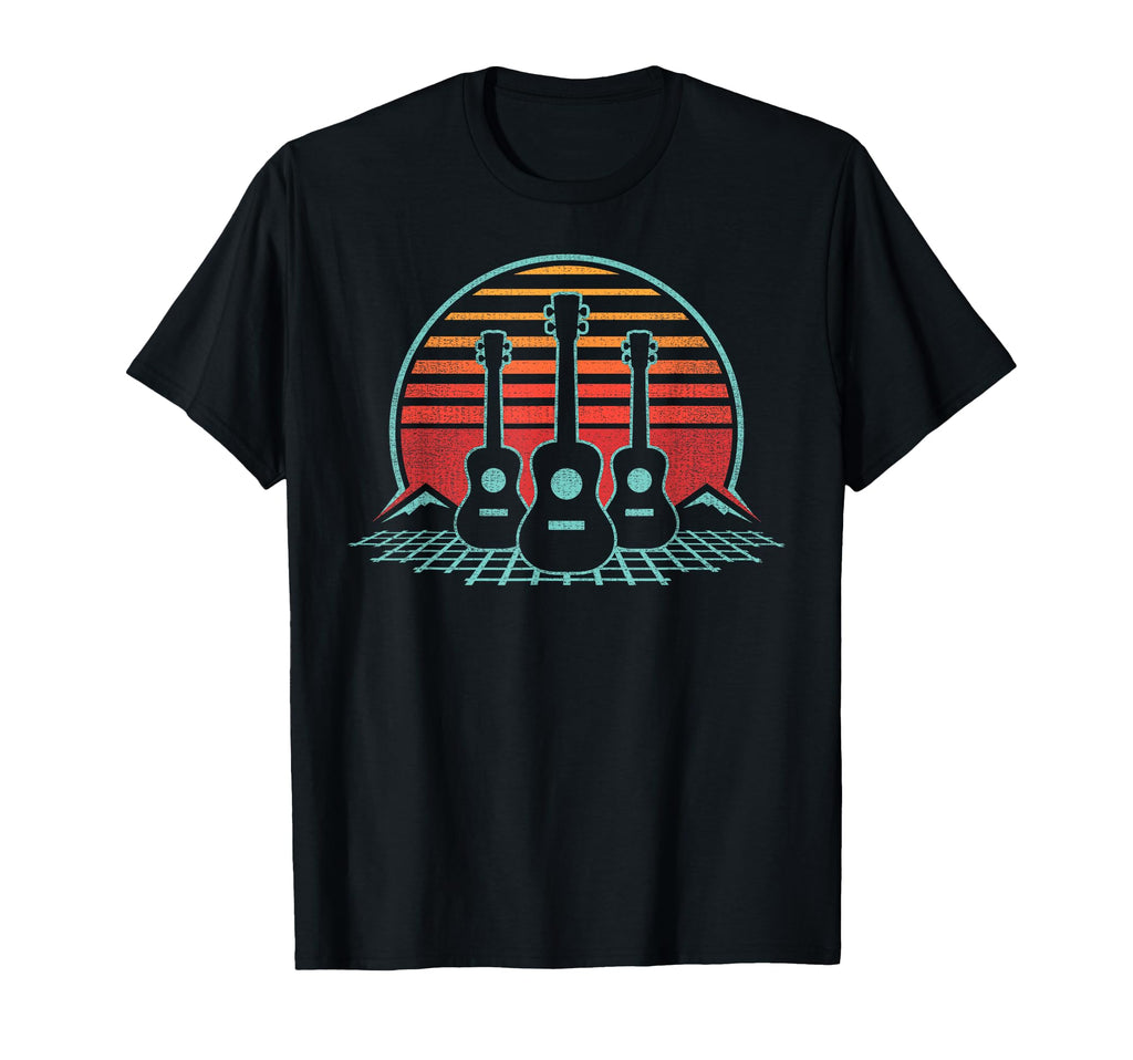 Ukulele 80S Uke Player Musician Gift T-Shirt - Minimalist Print for Adults - T-Shirt, Sweatshirt, Hoodie