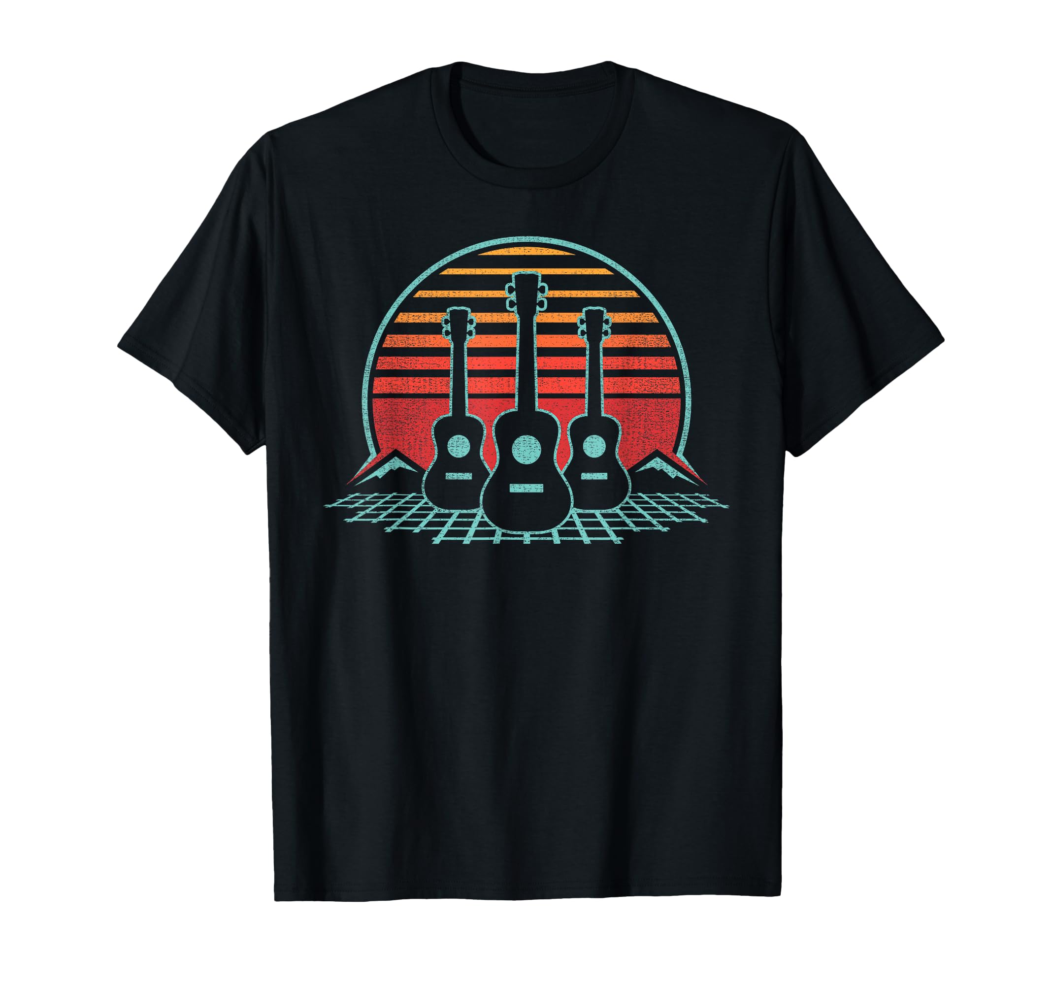 Ukulele 80S Uke Player Musician Gift T-Shirt - Minimalist Print for Adults - T-Shirt, Sweatshirt, Hoodie