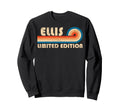 Ellis 70S 80S Sunset Stripe Sweatshirt - Novelty Apparel Unisex - T-Shirt, Sweatshirt, Hoodie