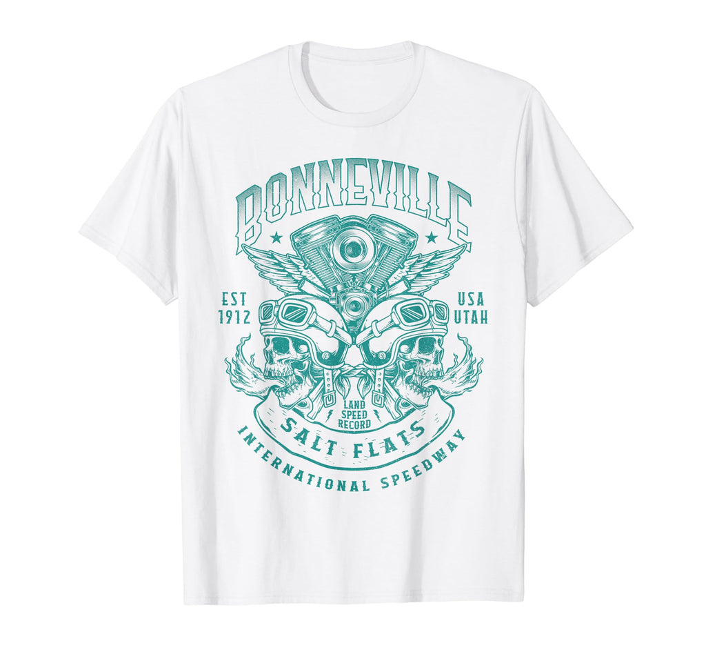 Bonneville Salt Flats Motorcycle T-Shirt - Custom Art Print for Adults - T-Shirt, Sweatshirt, Hoodie