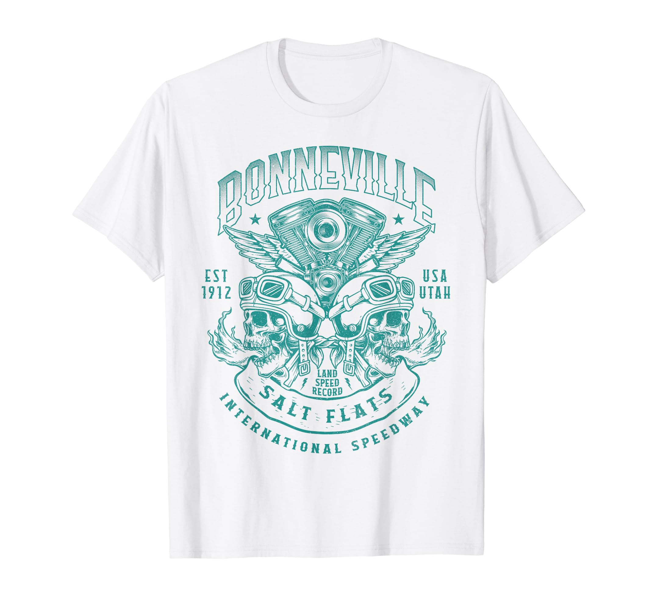 Bonneville Salt Flats Motorcycle T-Shirt - Custom Art Print for Adults - T-Shirt, Sweatshirt, Hoodie