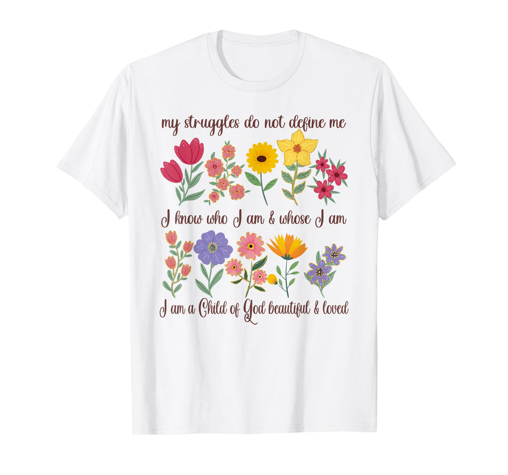 Floral Christian Mental Health T-Shirt - Trendy Graphic for Adults - T-Shirt, Sweatshirt, Hoodie