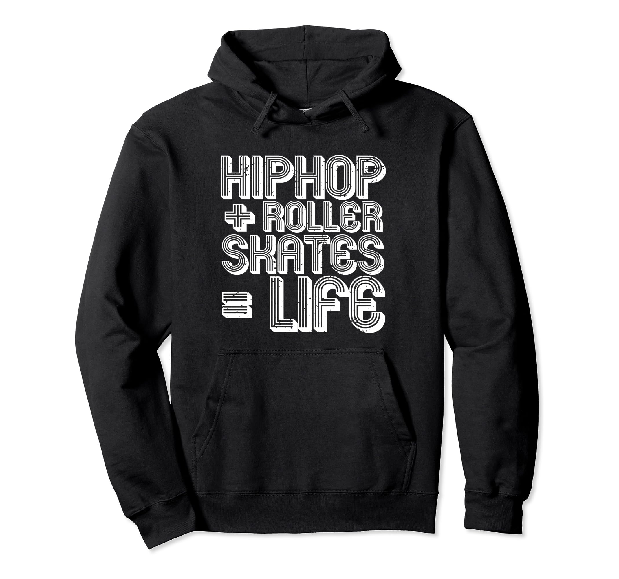 Hip Hop Roller Skates Life Old School Hoodie - Novelty Apparel for Adults - T-Shirt, Sweatshirt, Hoodie