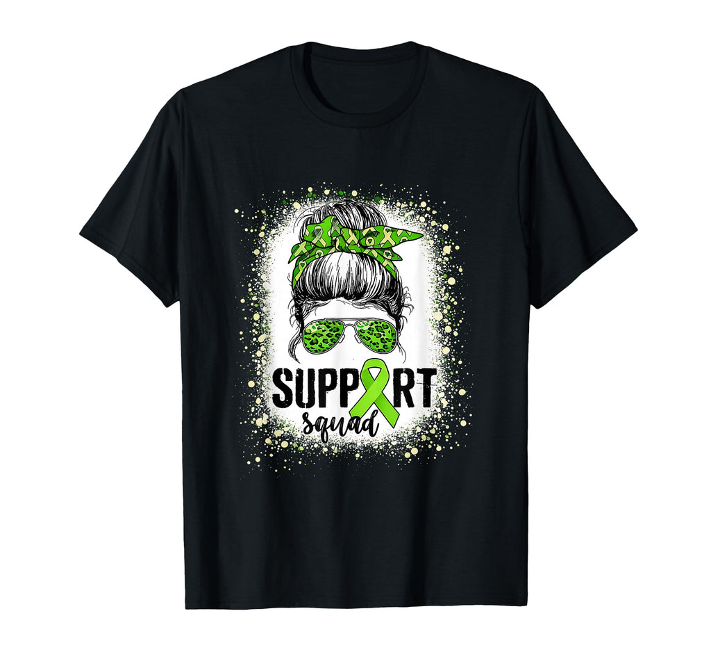 Support Squad Messy Bun Mental Health T-Shirt - Trendy Graphic Unisex - T-Shirt, Sweatshirt, Hoodie