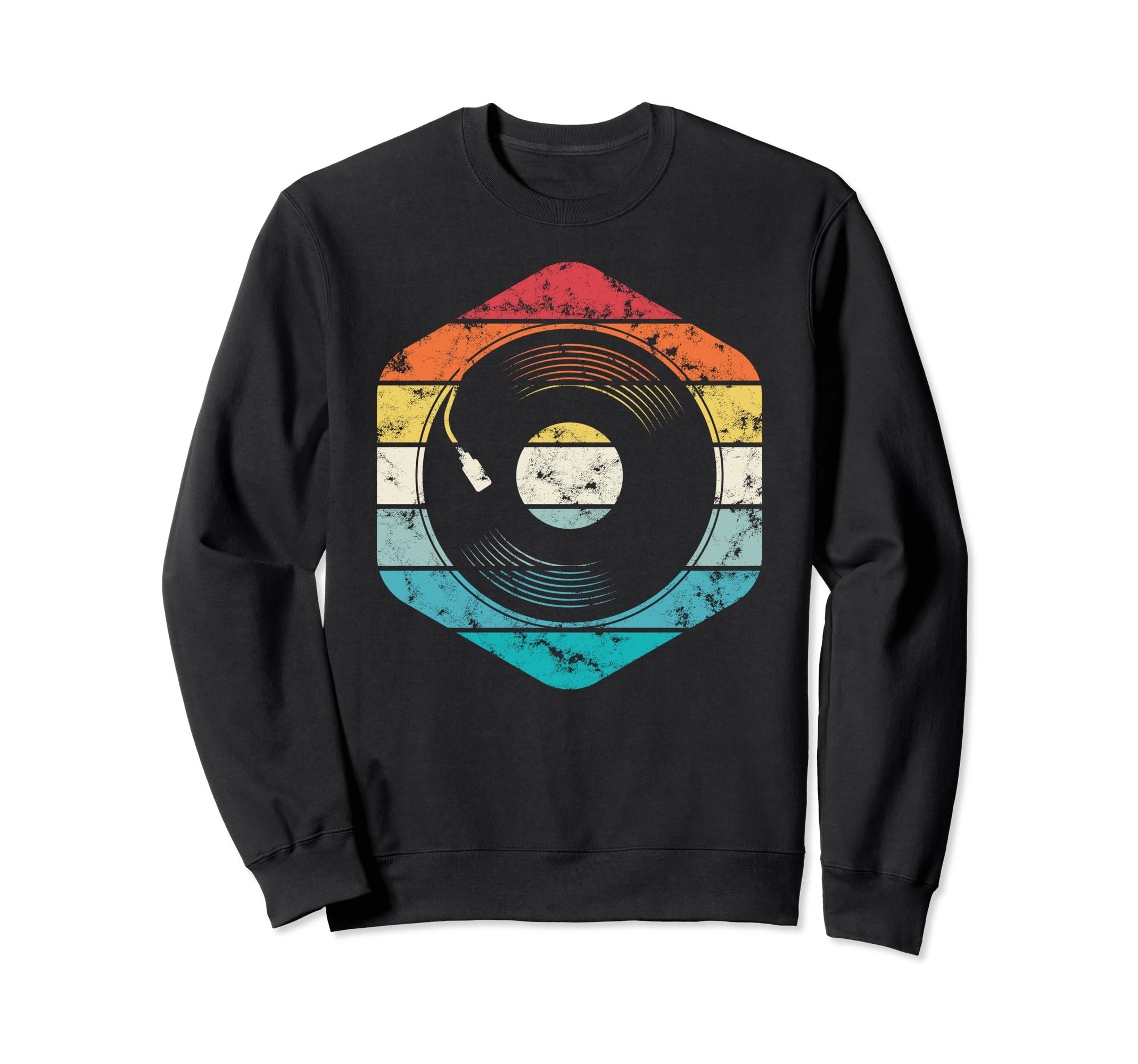 Vinyl Music Record Player Collection Sweatshirt - Trendy Graphic Unisex - T-Shirt, Sweatshirt, Hoodie