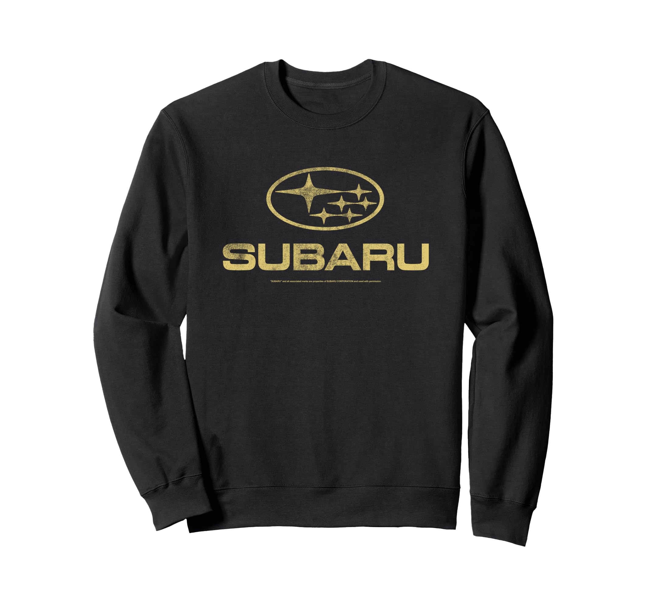 Subaru Distressed Star Logo Sweatshirt - Casual Everyday Wear Men Women - T-Shirt, Sweatshirt, Hoodie