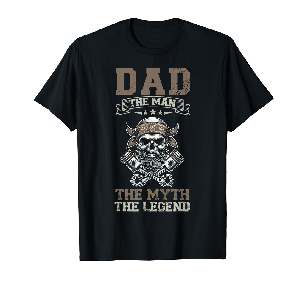 Dad Myth Legend Motorcycle Rider Dad T-Shirt - Graphic Print Unisex - T-Shirt, Sweatshirt, Hoodie