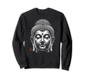 Buddha Head Minimalist Sweatshirt - Fun Novelty Design for Adults - T-Shirt, Sweatshirt, Hoodie
