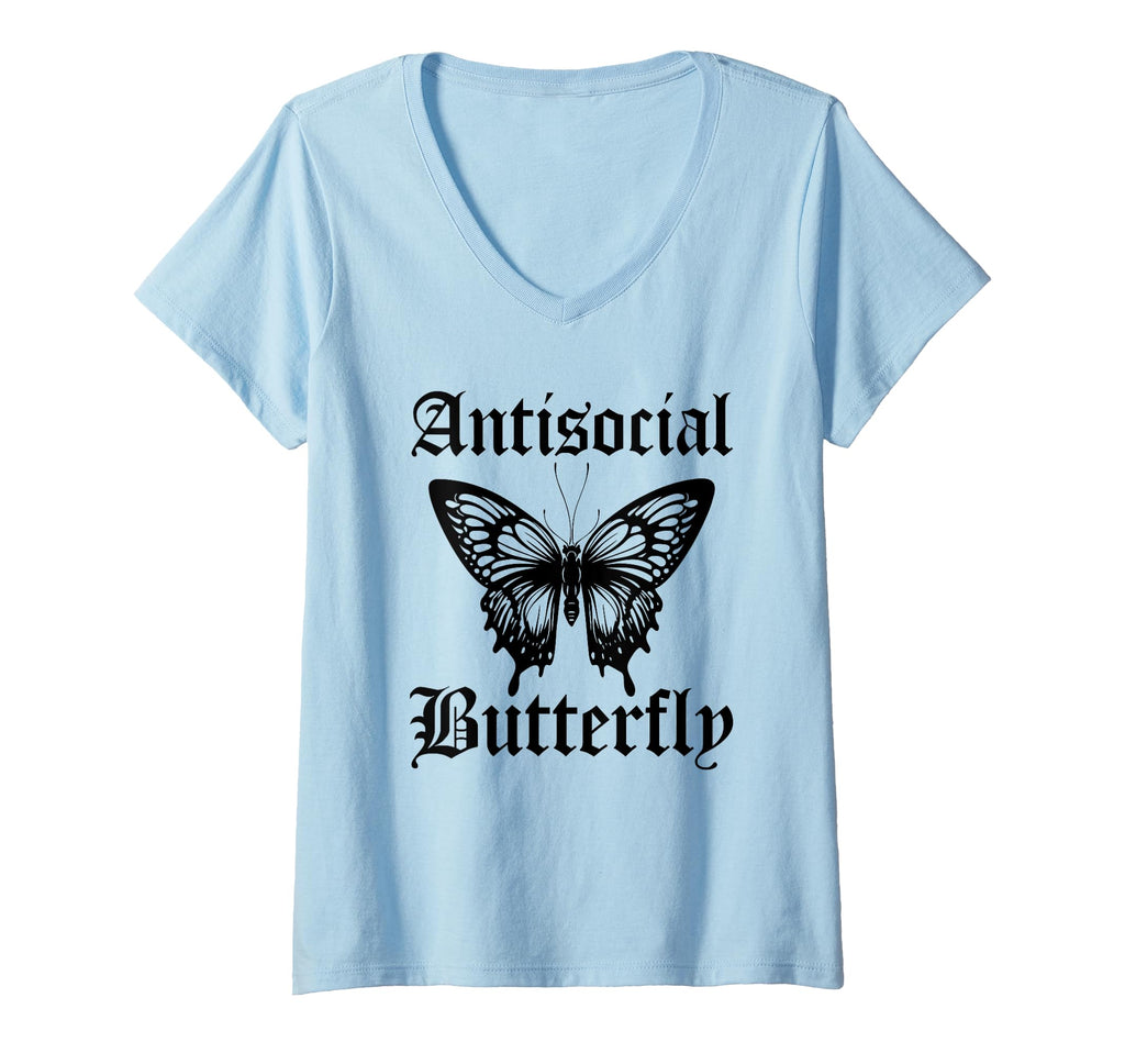 Womens Funny Anti Social Butterfly T-Shirt - Unique Graphic for Adults - T-Shirt, Sweatshirt, Hoodie