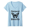 Womens Funny Anti Social Butterfly T-Shirt - Unique Graphic for Adults - T-Shirt, Sweatshirt, Hoodie