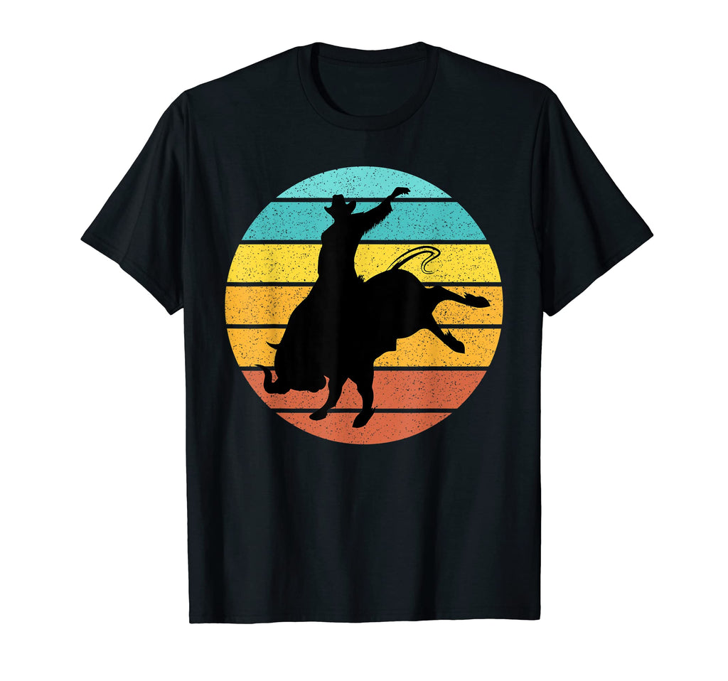 Bull Riding Rodeo Cowboy Western T-Shirt - Minimalist Print Men Women - T-Shirt, Sweatshirt, Hoodie