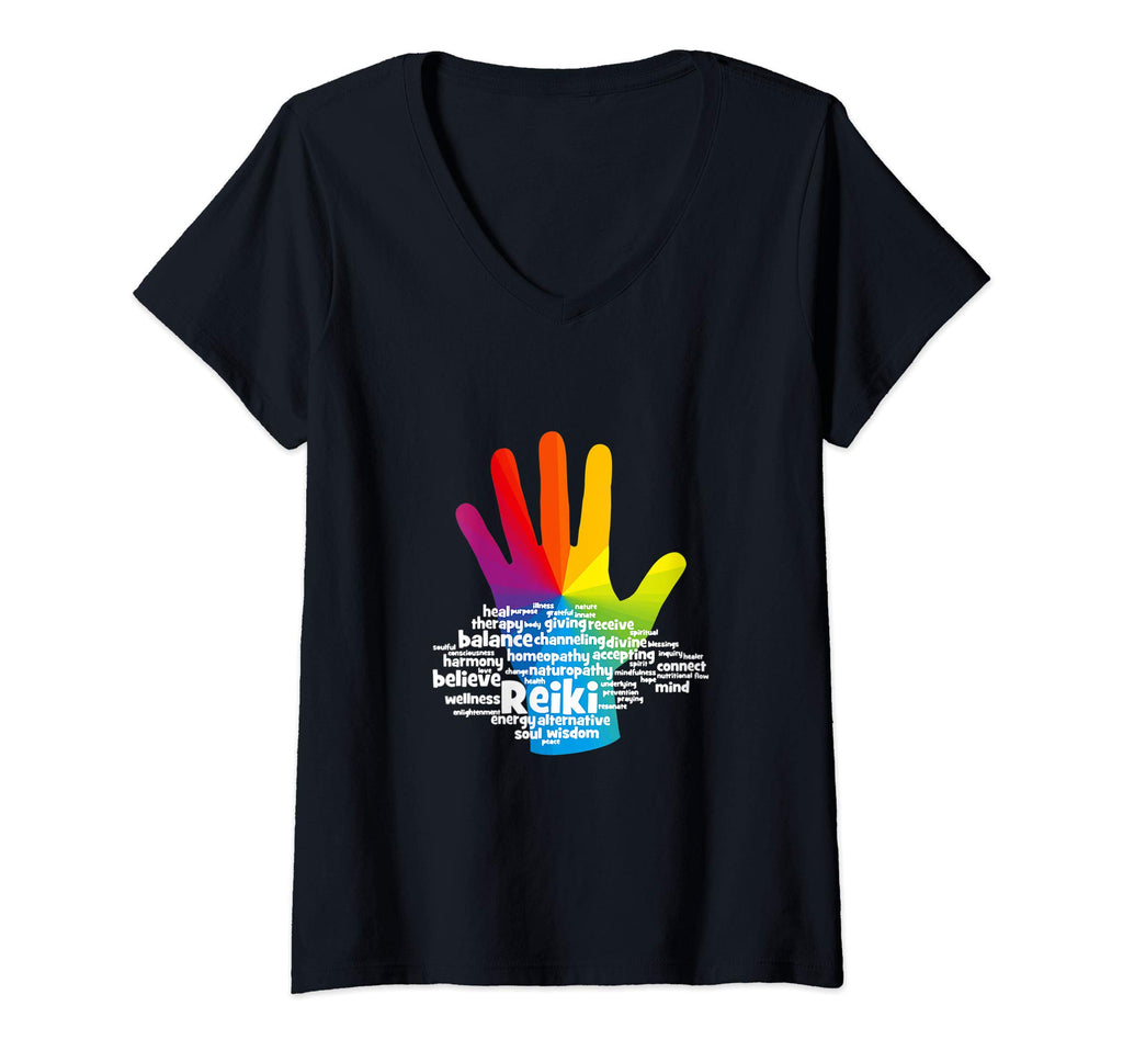 Womens Healing Hands Reiki Terms T-Shirt - Fun Novelty Design for Adults - T-Shirt, Sweatshirt, Hoodie