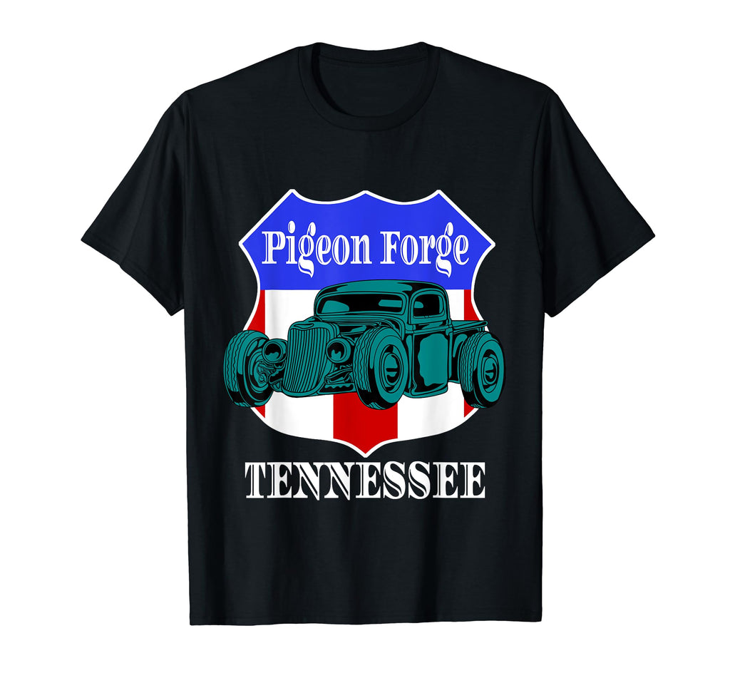 Pigeon Forge Tennessee Hot Rod Run T-Shirt - Minimalist Print for Adults - T-Shirt, Sweatshirt, Hoodie