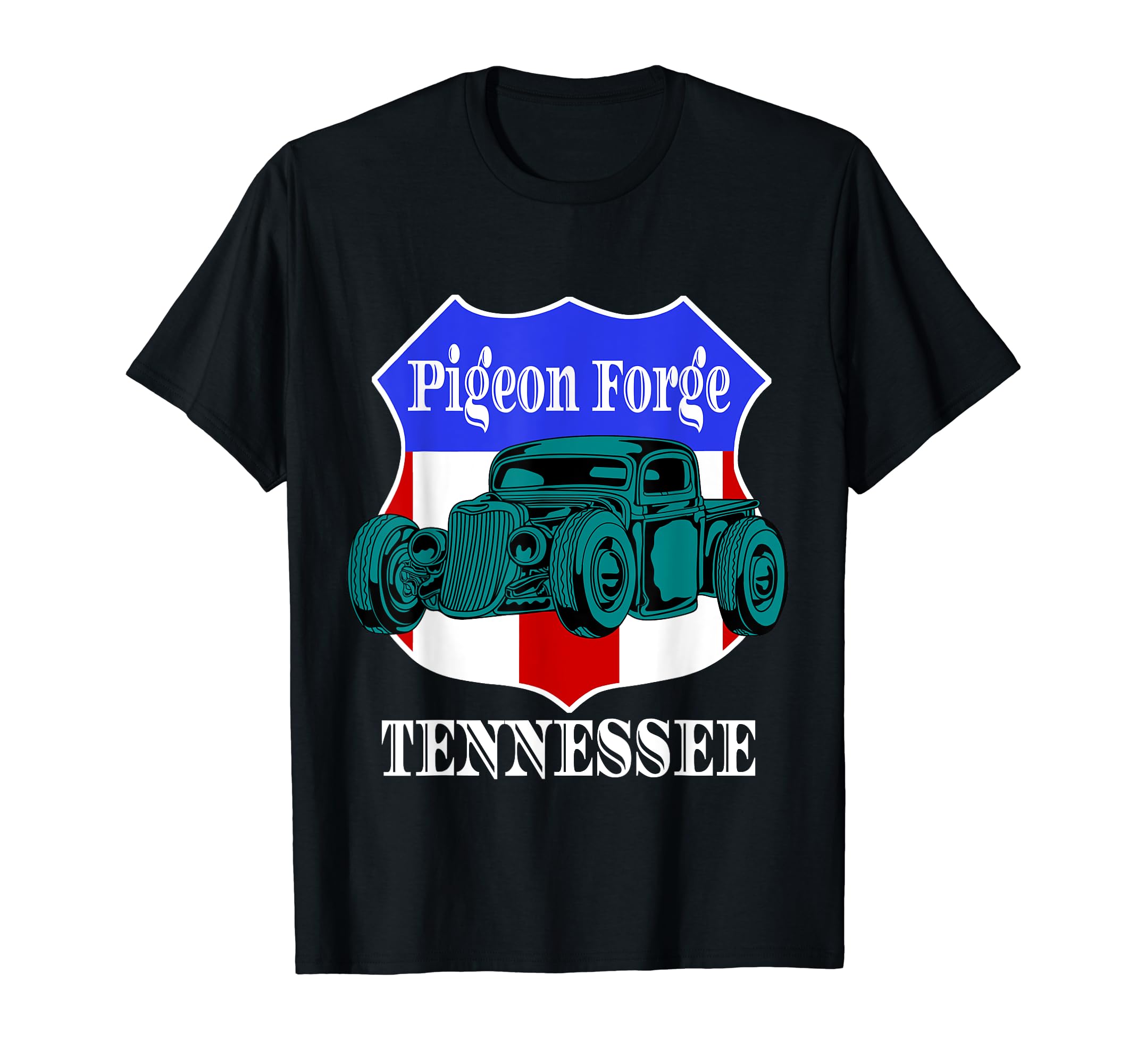 Pigeon Forge Tennessee Hot Rod Run T-Shirt - Minimalist Print for Adults - T-Shirt, Sweatshirt, Hoodie