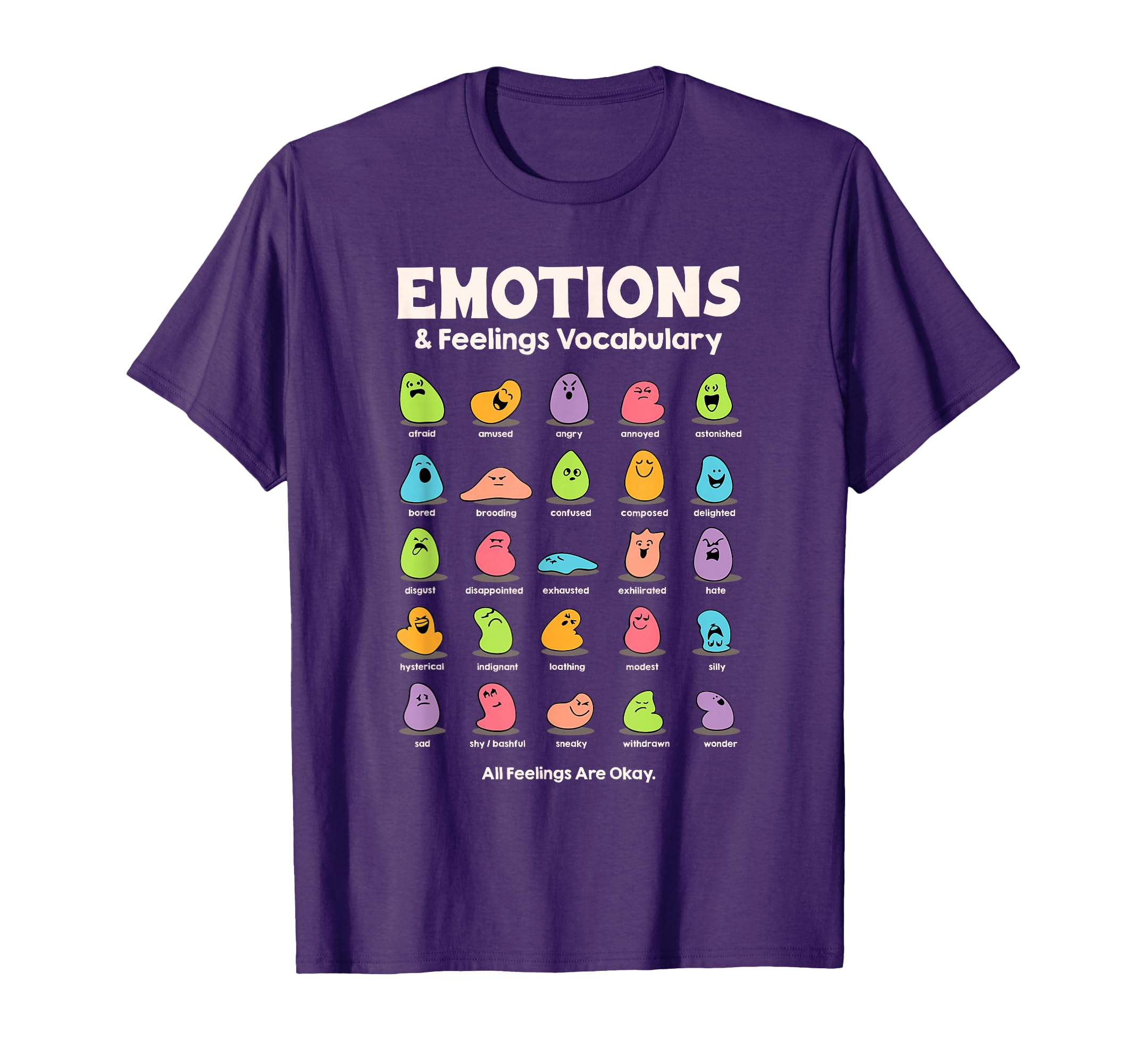 All Feelings Are Okay Mental Health T-Shirt - Custom Art Print Men Women - T-Shirt, Sweatshirt, Hoodie