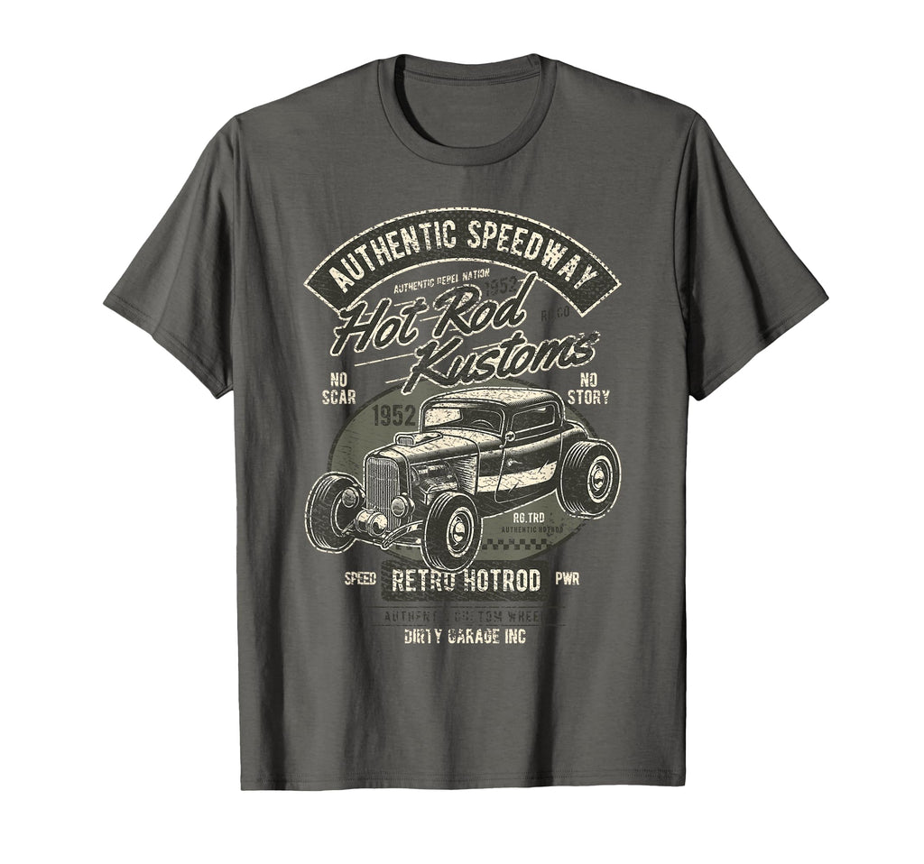 Hot Rod Present Distressed Car T-Shirt - Novelty Apparel for Adults - T-Shirt, Sweatshirt, Hoodie