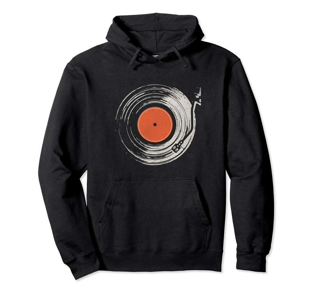 Music Vinyl Records Collector Dj Hoodie - Unique Graphic for Adults - T-Shirt, Sweatshirt, Hoodie