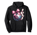 Coquette Bow Bowling Ball Pins Hoodie - Streetwear Style Men Women - T-Shirt, Sweatshirt, Hoodie