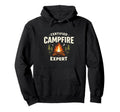 Camping Certified Campfire Expert Hoodie - Graphic Print for Adults - T-Shirt, Sweatshirt, Hoodie