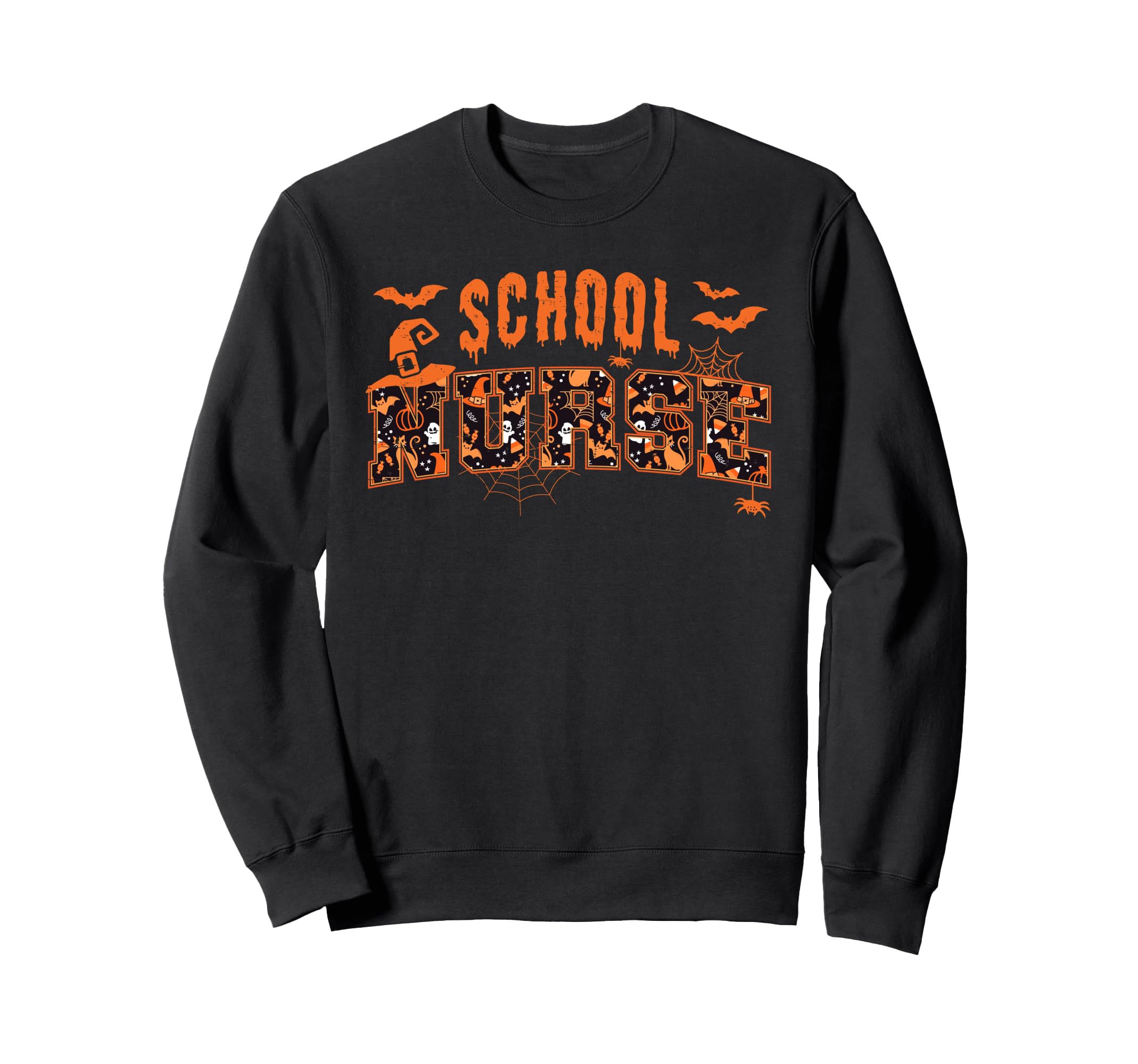 Halloween 2025 Pumpkin School Sweatshirt - Minimalist Print Men Women - T-Shirt, Sweatshirt, Hoodie