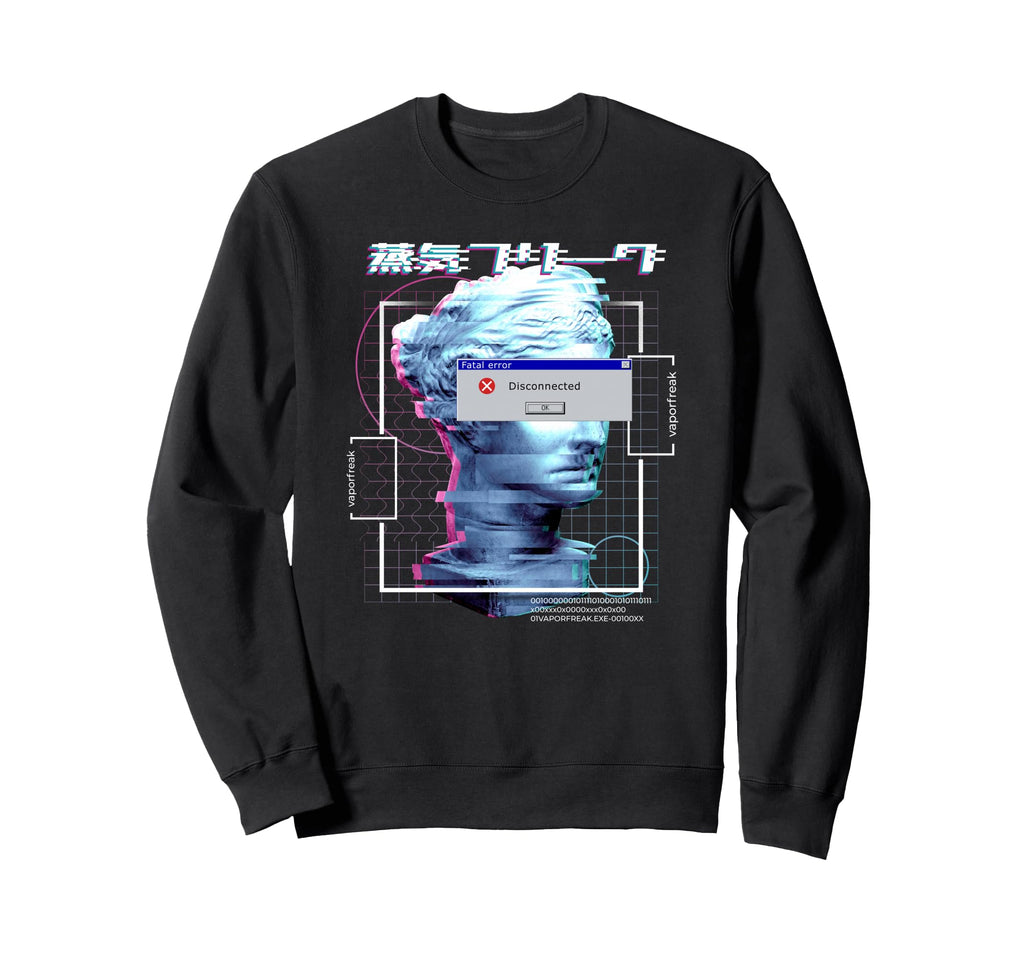 Japanese Aesthetic Fatal Error Sweatshirt - Graphic Print for Adults - T-Shirt, Sweatshirt, Hoodie