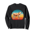 Funny Dairy Cow Outfit 70S 80S Sweatshirt - Aesthetic Graphic for Adults - T-Shirt, Sweatshirt, Hoodie
