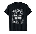 Gothic Antisocial Butterfly Aesthetic T-Shirt - Unique Graphic for Adults - T-Shirt, Sweatshirt, Hoodie