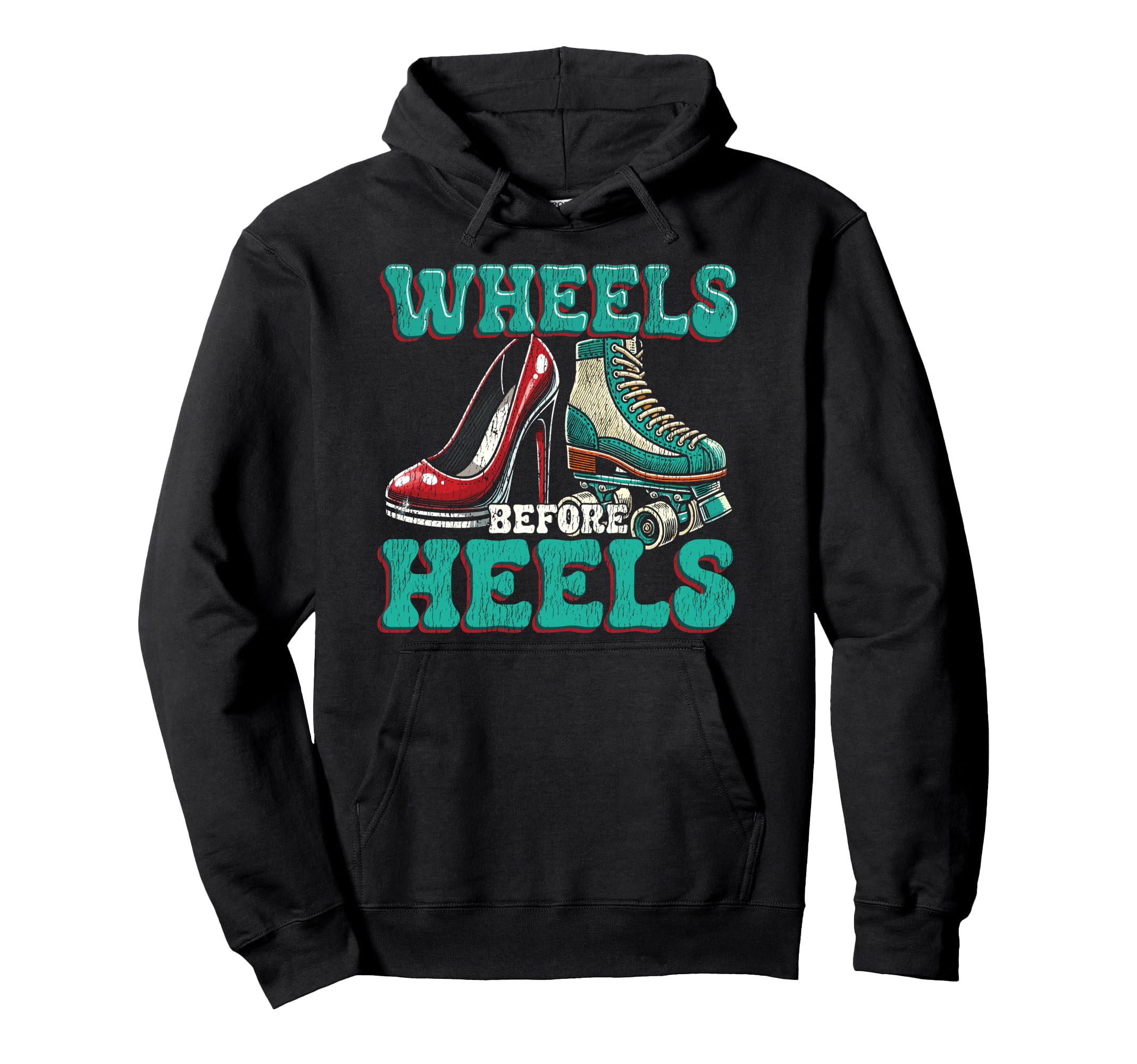 Roller Skating Skate 1970S Wheels Hoodie - Casual Everyday Wear for Adults - T-Shirt, Sweatshirt, Hoodie