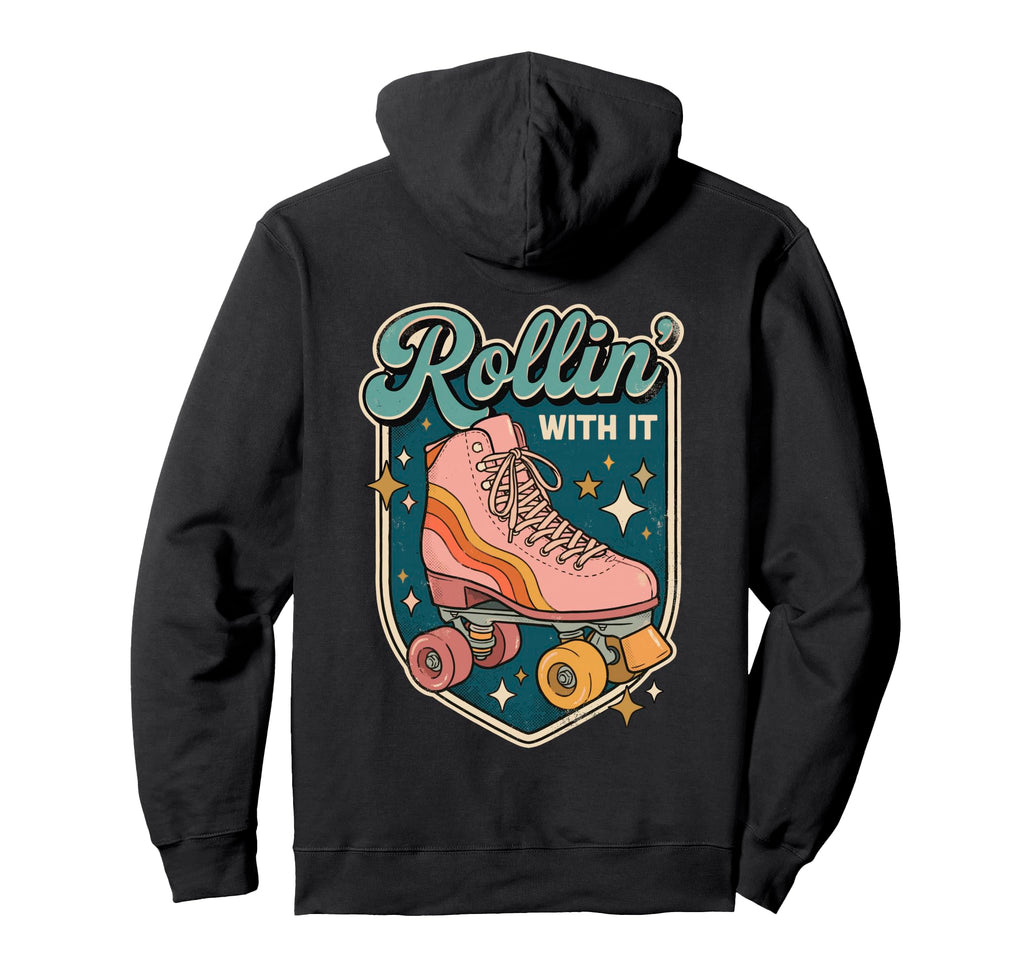 Rollin It Roller Skating Quad Skate Hoodie - Minimalist Print for Adults - T-Shirt, Sweatshirt, Hoodie