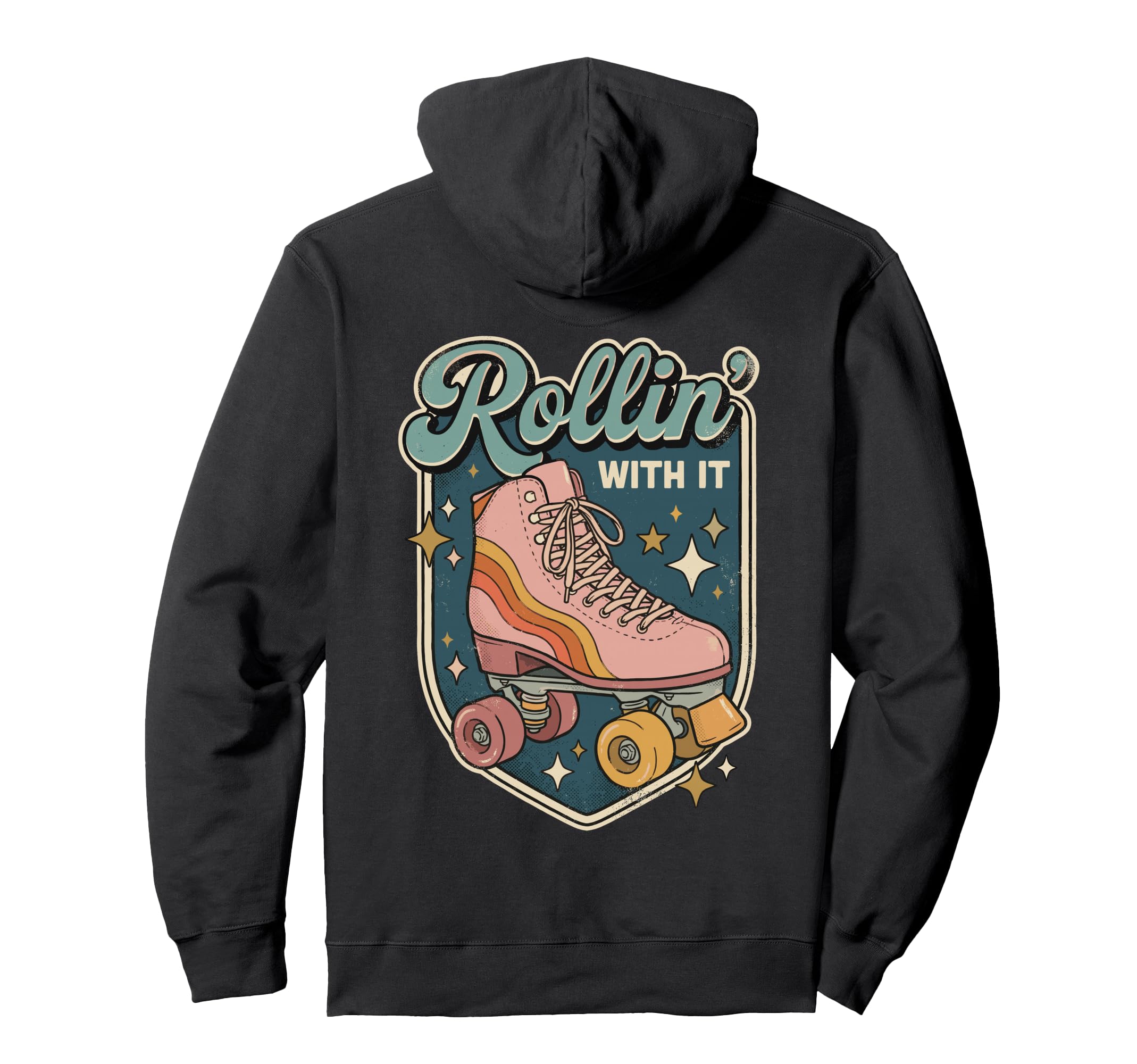Rollin It Roller Skating Quad Skate Hoodie - Minimalist Print for Adults - T-Shirt, Sweatshirt, Hoodie