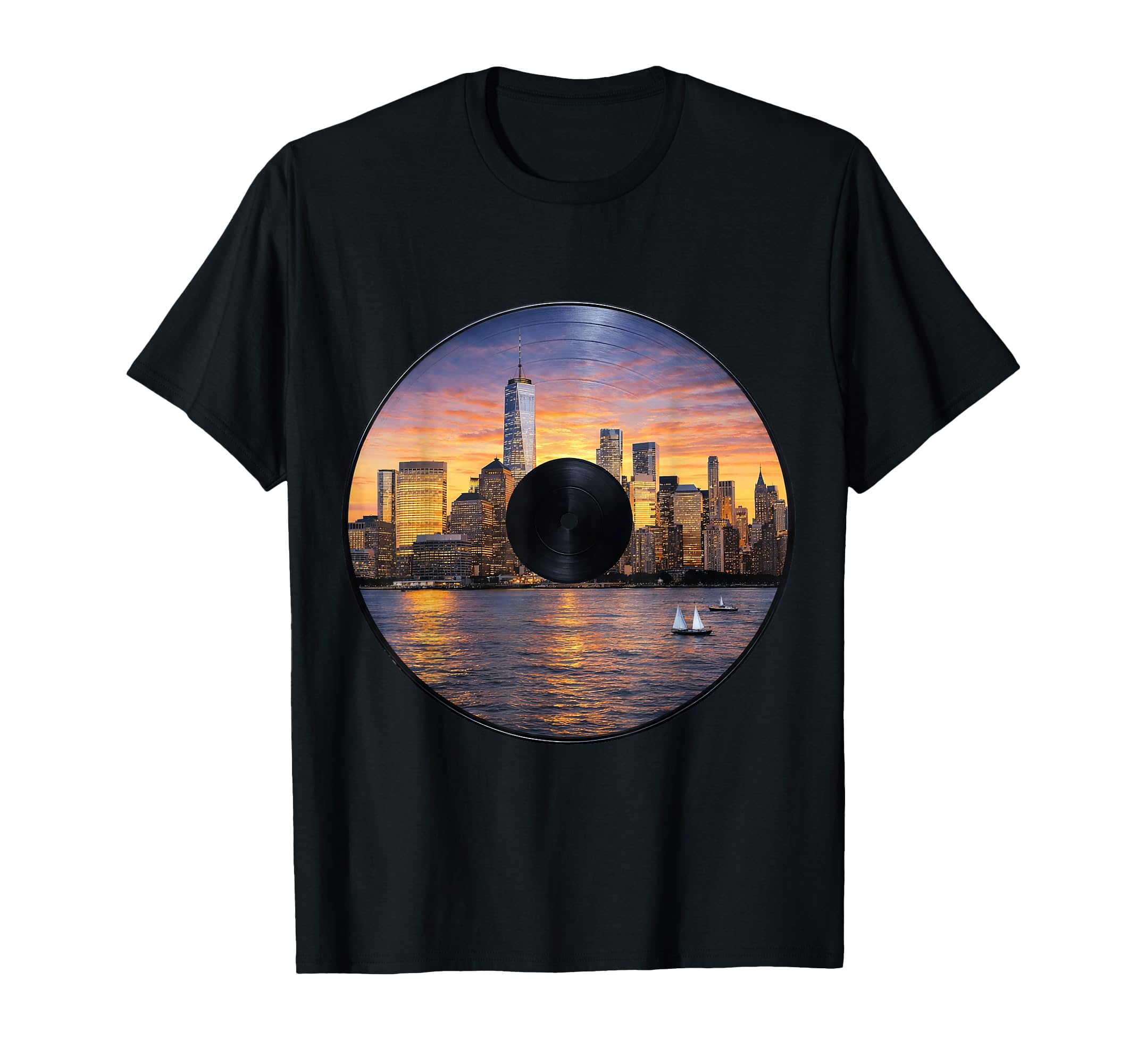 Vinyl Music Record Player Sweatshirt - Unique Graphic for Adults - T-Shirt, Sweatshirt, Hoodie
