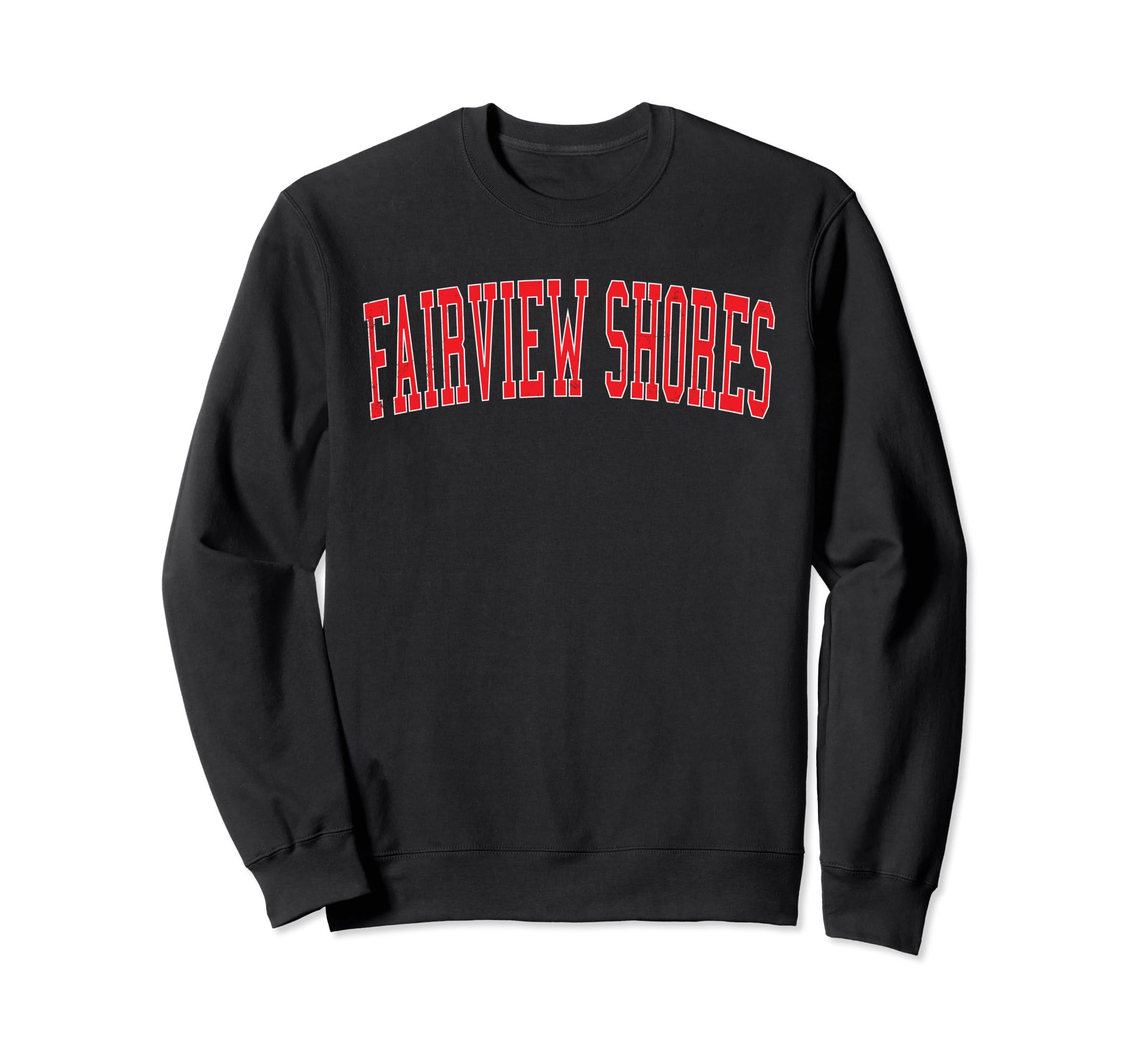 Fairview Shores Fl Distressed Red Sweatshirt - Streetwear Style Unisex - T-Shirt, Sweatshirt, Hoodie