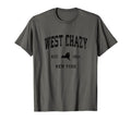 West Chazy New York Ny Athletic Black T-Shirt - Graphic Print for Adults - T-Shirt, Sweatshirt, Hoodie