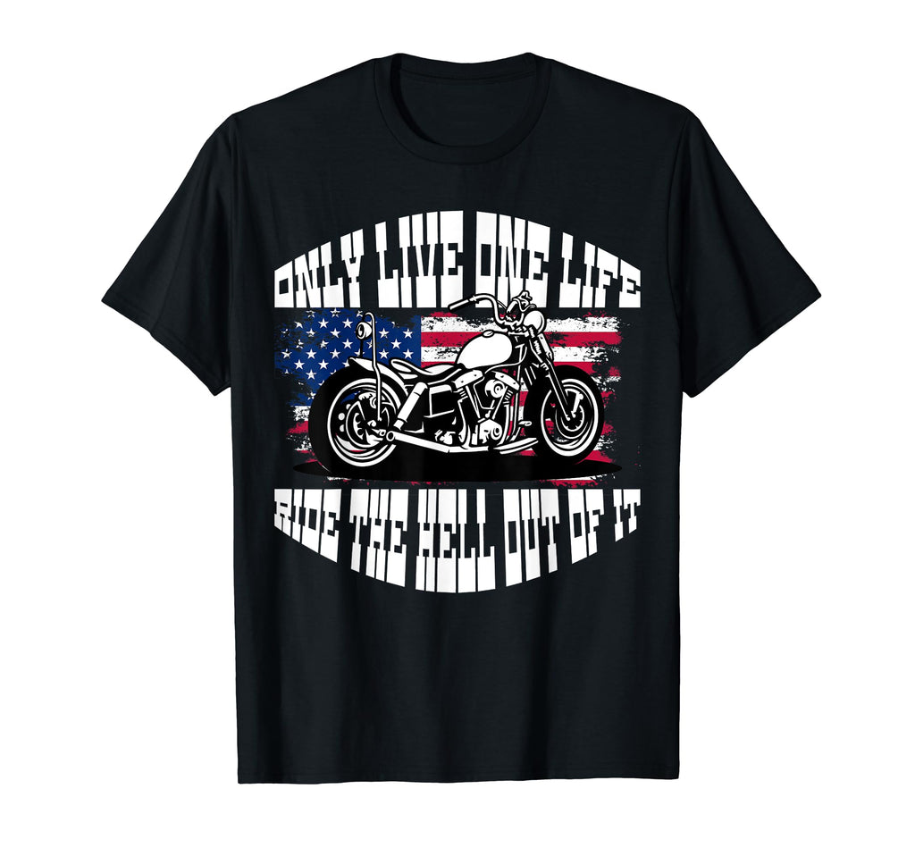 Motorcycle Biker T-Shirt - Fun Novelty Design for Adults - T-Shirt, Sweatshirt, Hoodie