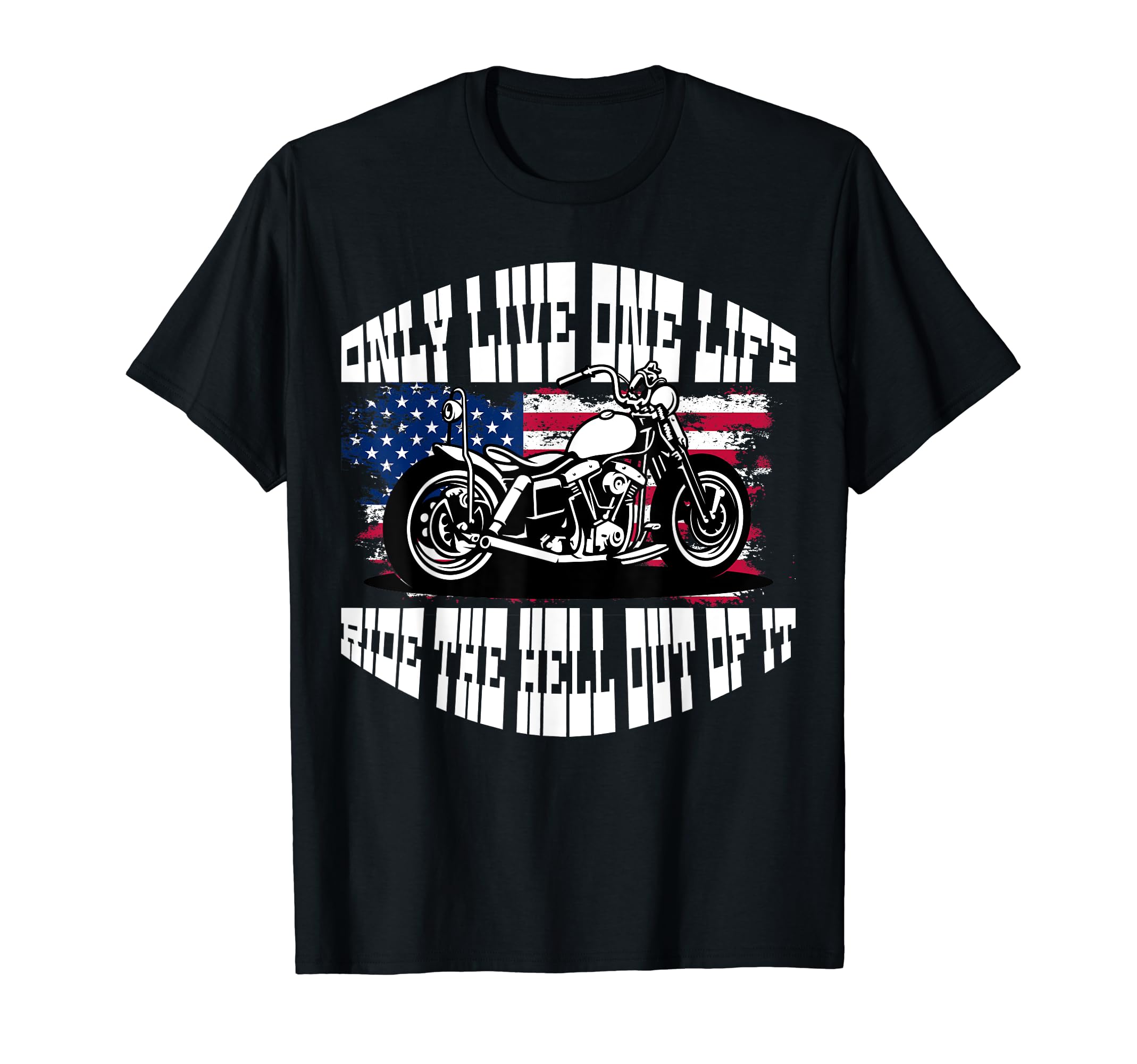Motorcycle Biker T-Shirt - Fun Novelty Design for Adults - T-Shirt, Sweatshirt, Hoodie