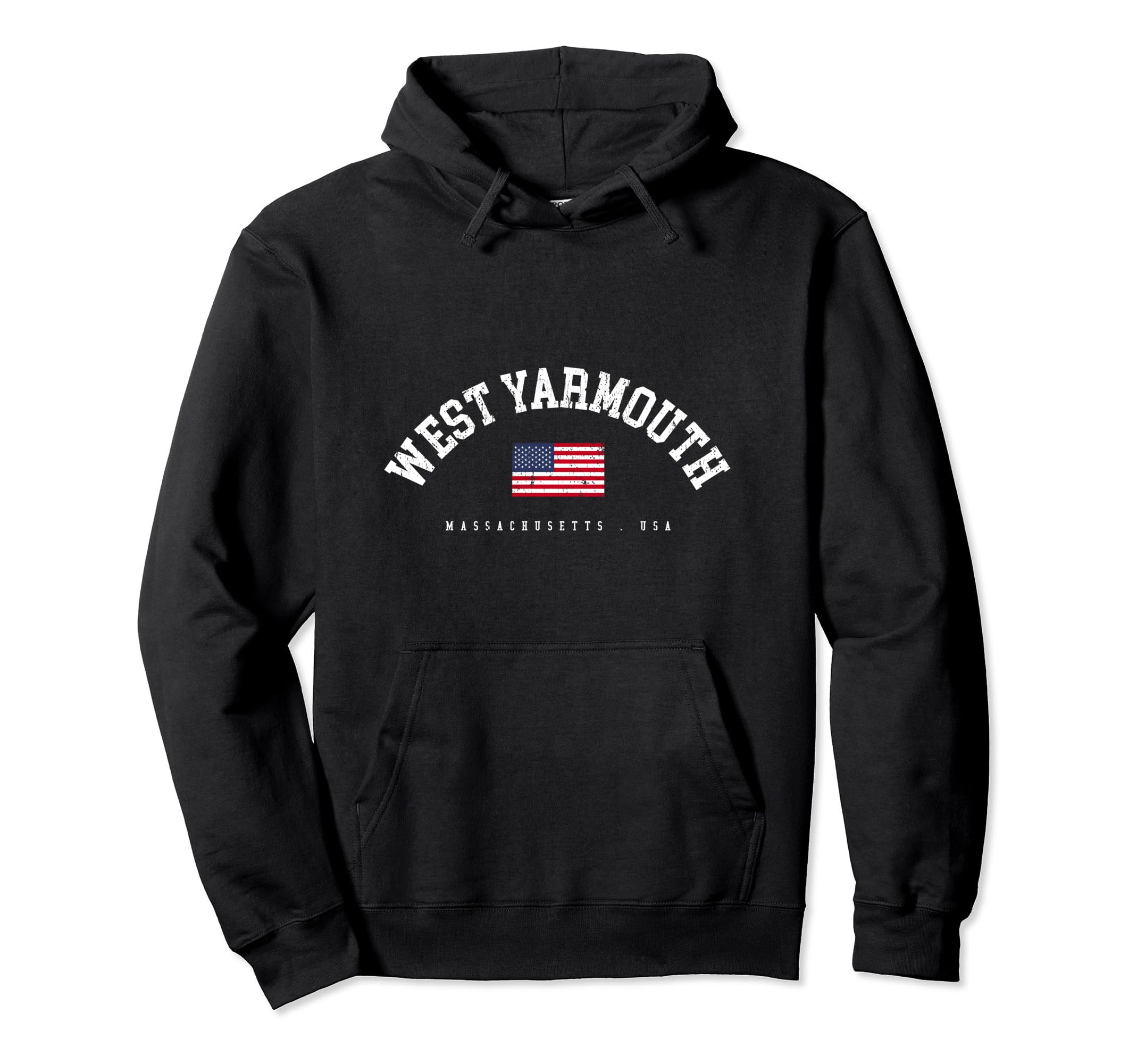West Yarmouth Ma American Flag Usa City Hoodie - Streetwear Style Unisex - T-Shirt, Sweatshirt, Hoodie