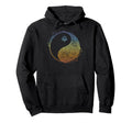 Floral Mandala Yin Yang Minimal Tai Chi Hoodie - Unique Graphic for Adults - T-Shirt, Sweatshirt, Hoodie