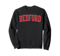 Bedford Distressed Red Varsity Sweatshirt - Unique Graphic for Adults - T-Shirt, Sweatshirt, Hoodie