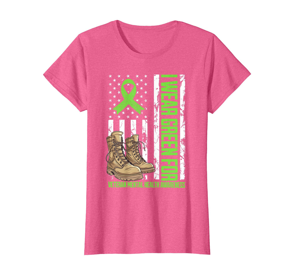 I Wear Green Veteran Mental Health T-Shirt - Minimalist Print Unisex - T-Shirt, Sweatshirt, Hoodie