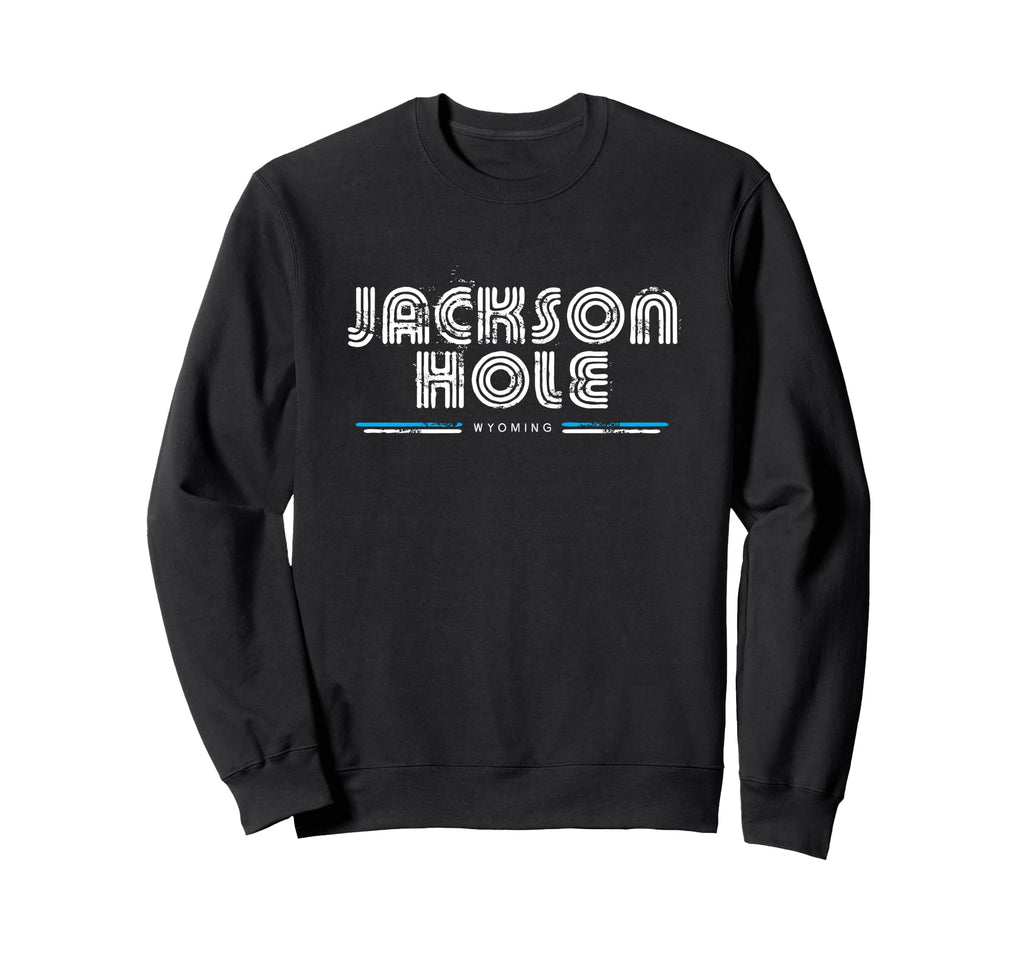 Jackson Hole Wyoming Wy 70S 80S Type Sweatshirt - Custom Art Print Unisex - T-Shirt, Sweatshirt, Hoodie