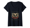 Womens Antisocial Butterfly V Neck T-Shirt - Streetwear Style for Adults - T-Shirt, Sweatshirt, Hoodie