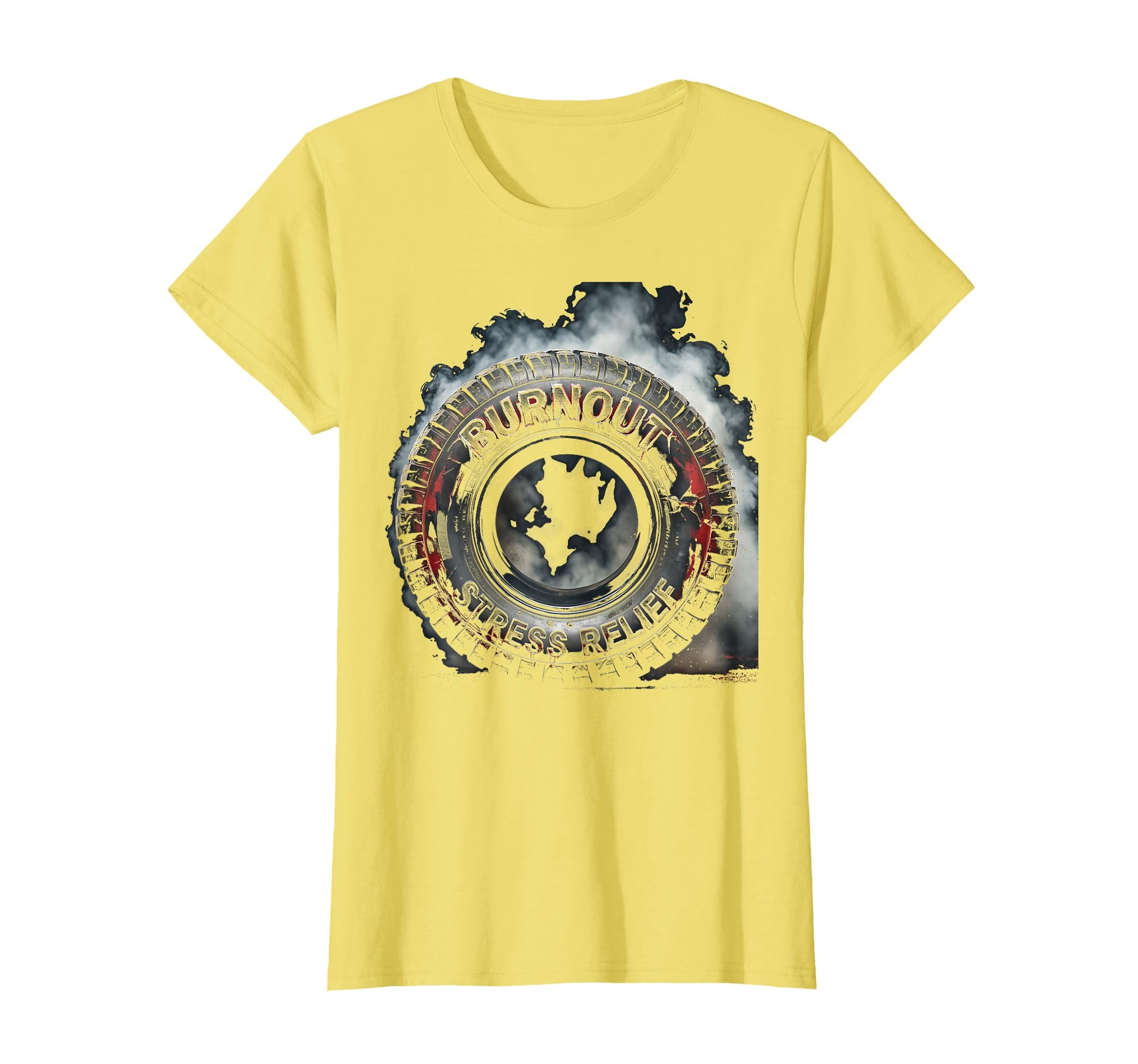 Burnout Stress Relief Funny Car T-Shirt - Minimalist Print Men Women - T-Shirt, Sweatshirt, Hoodie