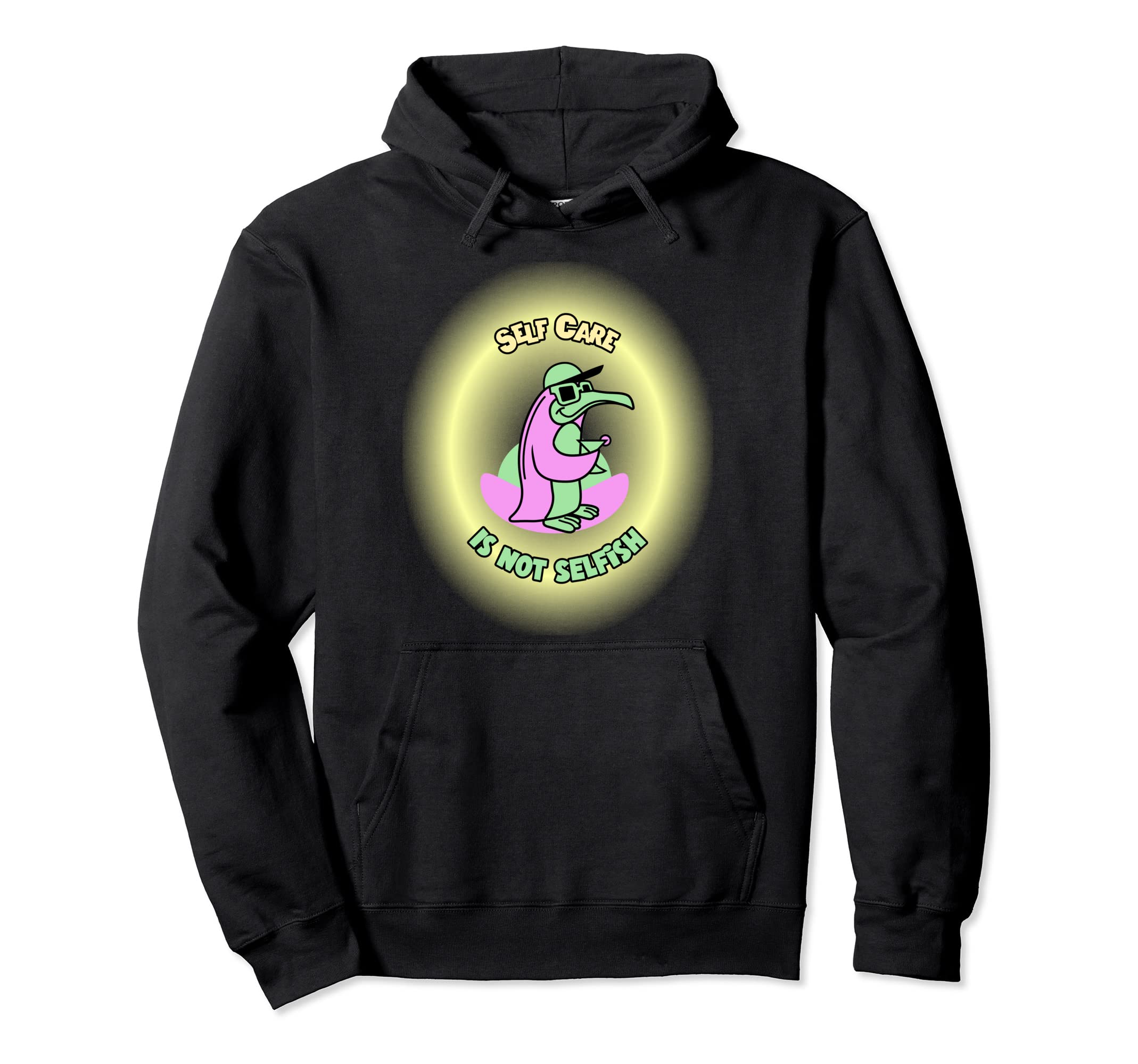 Self Care Is Not Selfish Mental Health Hoodie - Graphic Print for Adults - T-Shirt, Sweatshirt, Hoodie