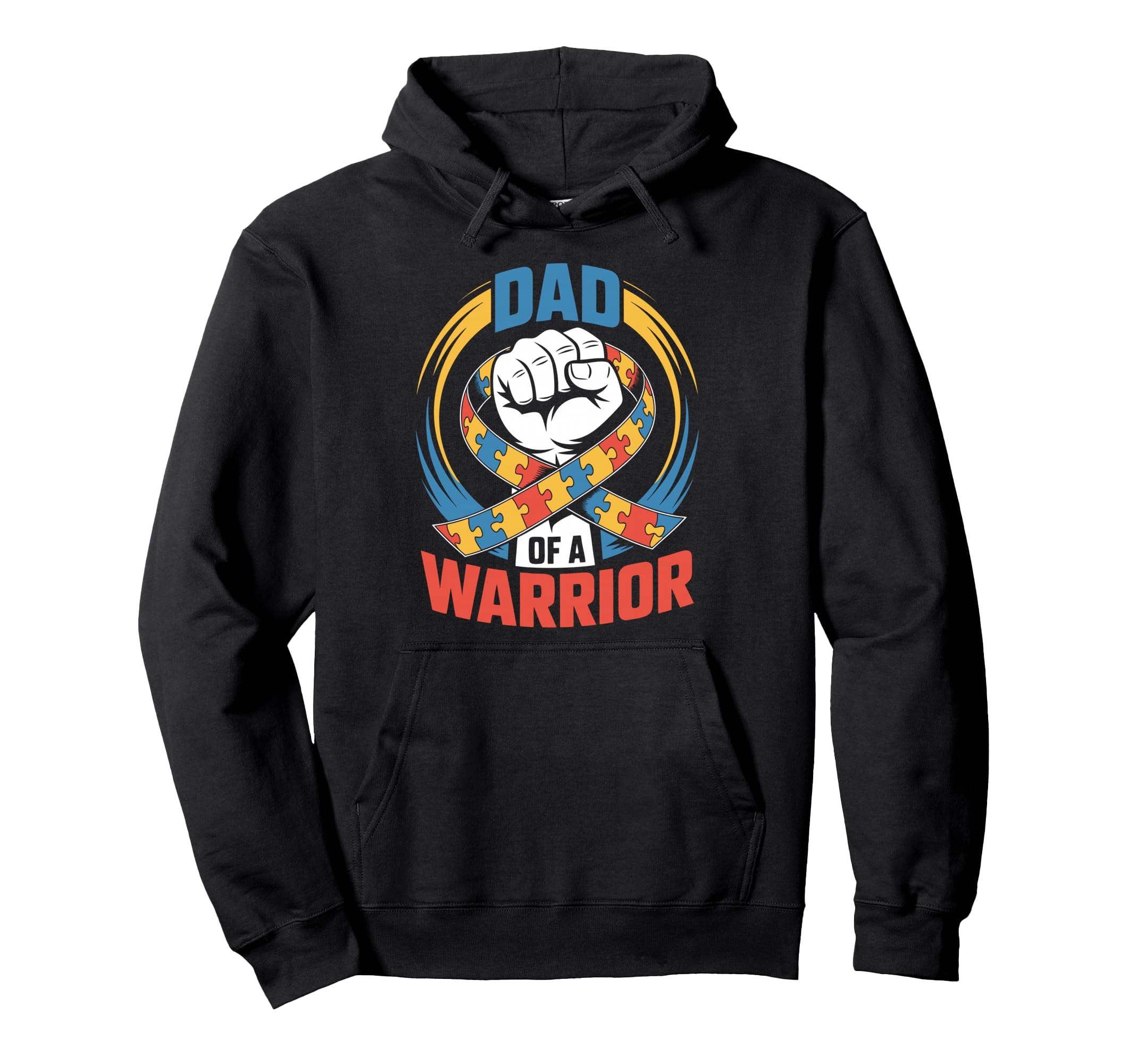 Autism Dad Father Autistic Child Family Hoodie - Custom Art Print Unisex - T-Shirt, Sweatshirt, Hoodie