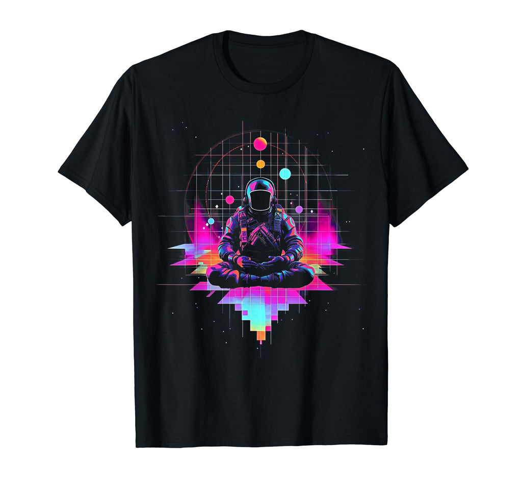 Synthwave Astronaut Cyberpunk 80S T-Shirt - Minimalist Print Men Women - T-Shirt, Sweatshirt, Hoodie